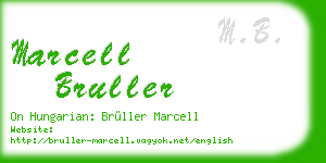 marcell bruller business card