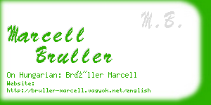 marcell bruller business card